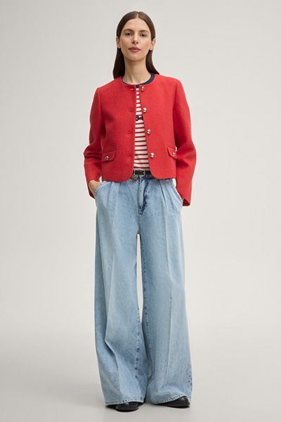 Eleganter Kurzblazer Jodi mit Struktur