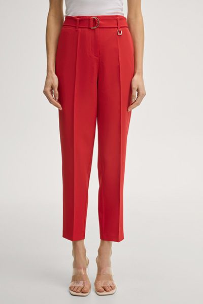 Elegante High-Waist Cropped-Hose