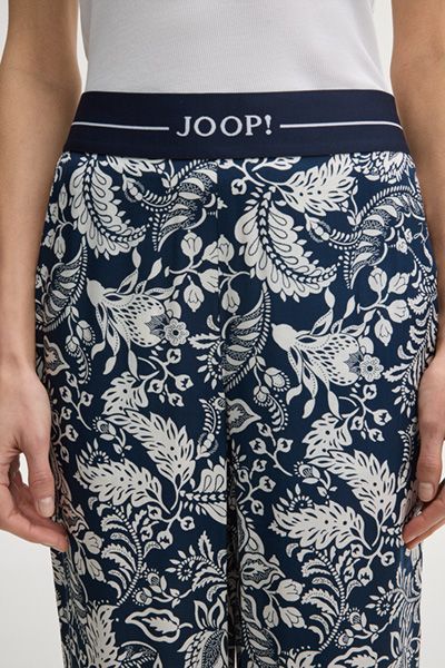 Fließende weit geschnittene Jacquard-Hose