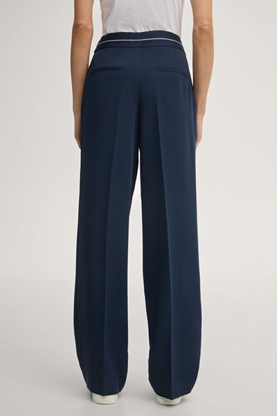 Fließende Weite Hose mit Logo-Bund