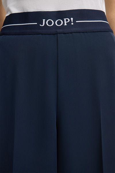 Fließende Weite Hose mit Logo-Bund