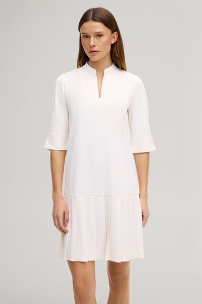 Kleid mit plissiertem Saum