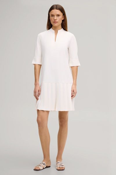 Kleid mit plissiertem Saum