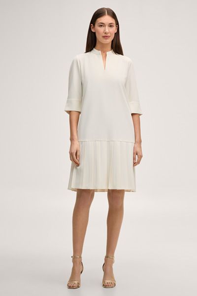 Kleid mit plissiertem Saum