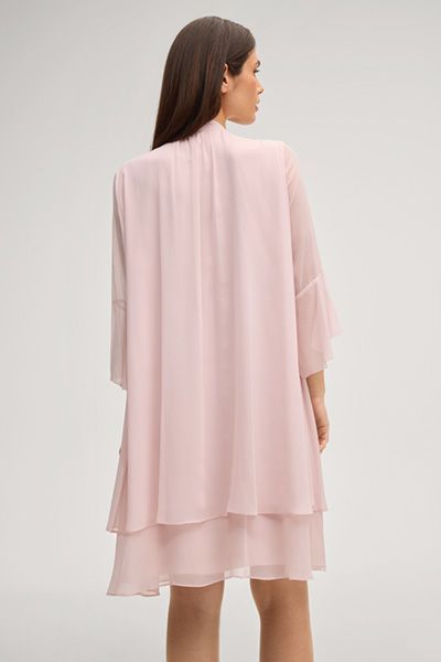 Schluppen-Hängerkleid mit Lagen-Detail