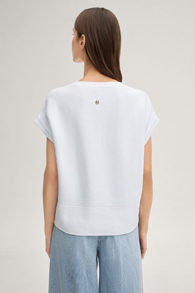 Minimalistisches Baumwoll-Strickshirt