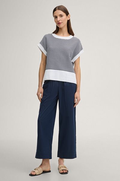 Gestreiftes Strickshirt aus Bio-Baumwolle