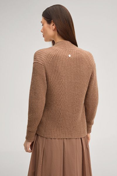 Rippstrick-Cardigan aus Alpaka-Mix