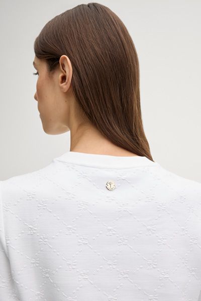 T-Shirt mit geprägtem Monogramm