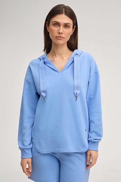 Relaxter Hoodie mit V-Ausschnitt