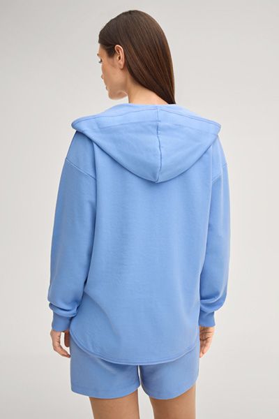 Relaxter Hoodie mit V-Ausschnitt