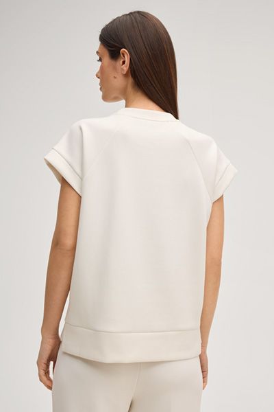 Kurzarm-Sweatshirt aus Modal-Mix