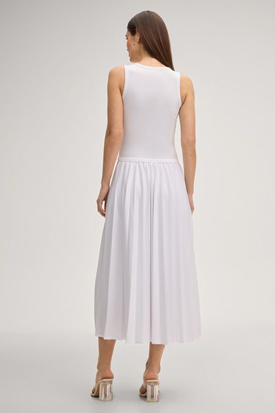 Ärmelloses Plissee-Maxikleid