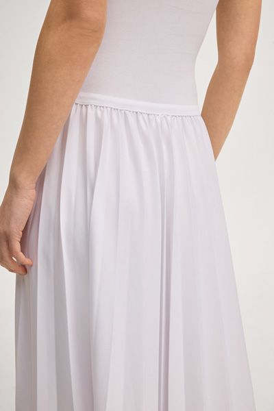 Ärmelloses Plissee-Maxikleid