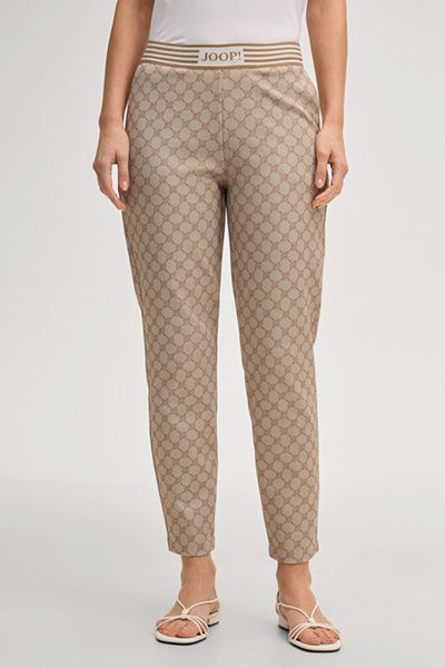 Tapered Jogginghose mit Kornblumen-Muster