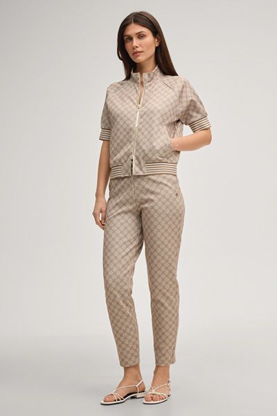 Tapered Jogginghose mit Kornblumen-Muster