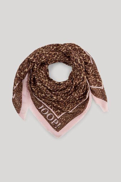 Großes Baumwolltuch mit Leoparden-Print