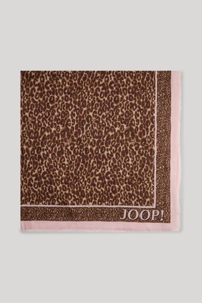 Großes Baumwolltuch mit Leoparden-Print