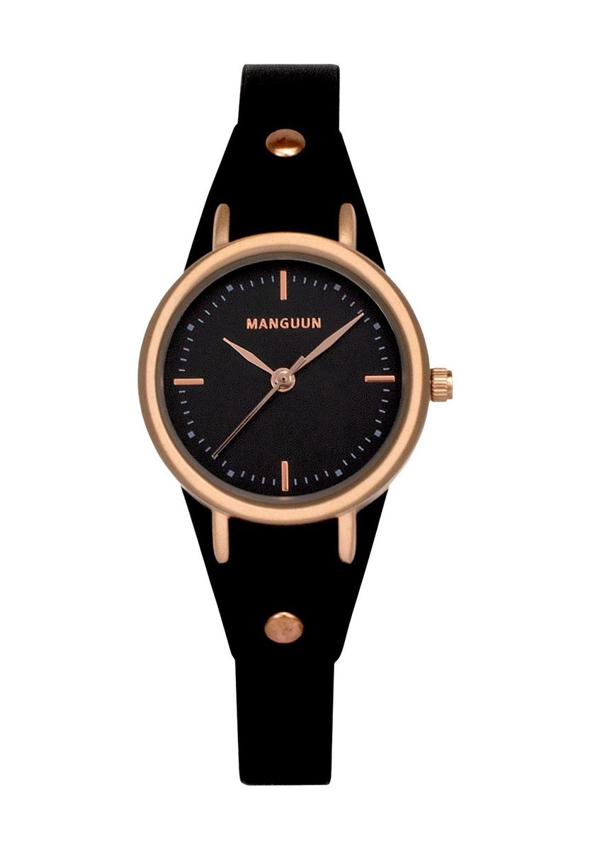 Elegante minimalistische Lederarmband-Uhr