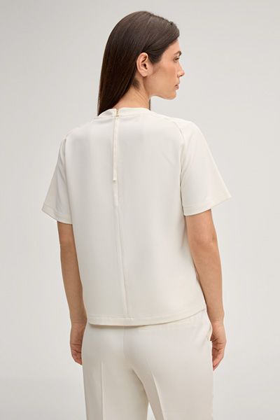 Minimalistisches Rundhals-Blusenshirt