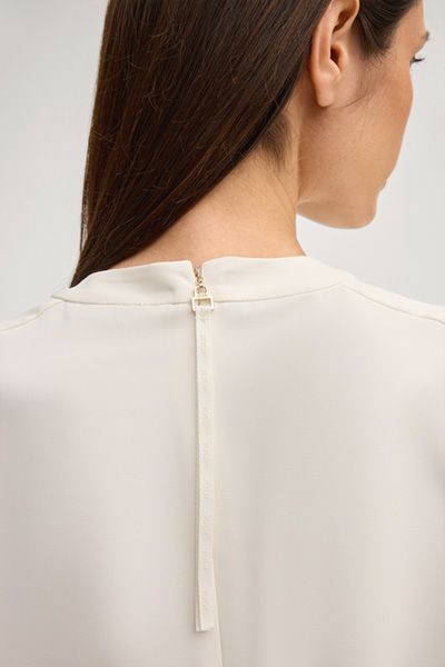Minimalistisches Rundhals-Blusenshirt