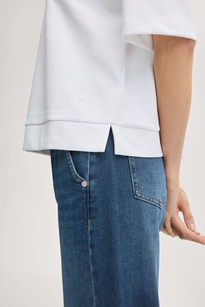 Minimalistisches Boxy Rundhals-Sweatshirt