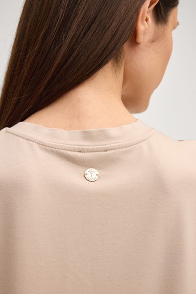 Kurzarm-Oberteil mit Allover-Monogramm-Muster