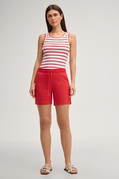 Maritimes gestreiftes Ripp-Tanktop