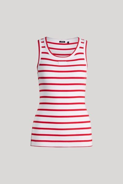 Maritimes gestreiftes Ripp-Tanktop