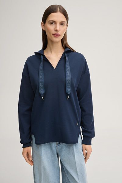 Oversized Hoodie mit V-Ausschnitt