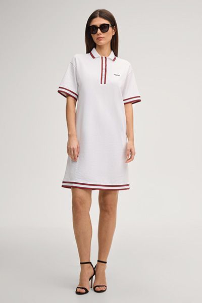 Sportliches Mini-Polokleid mit Streifen