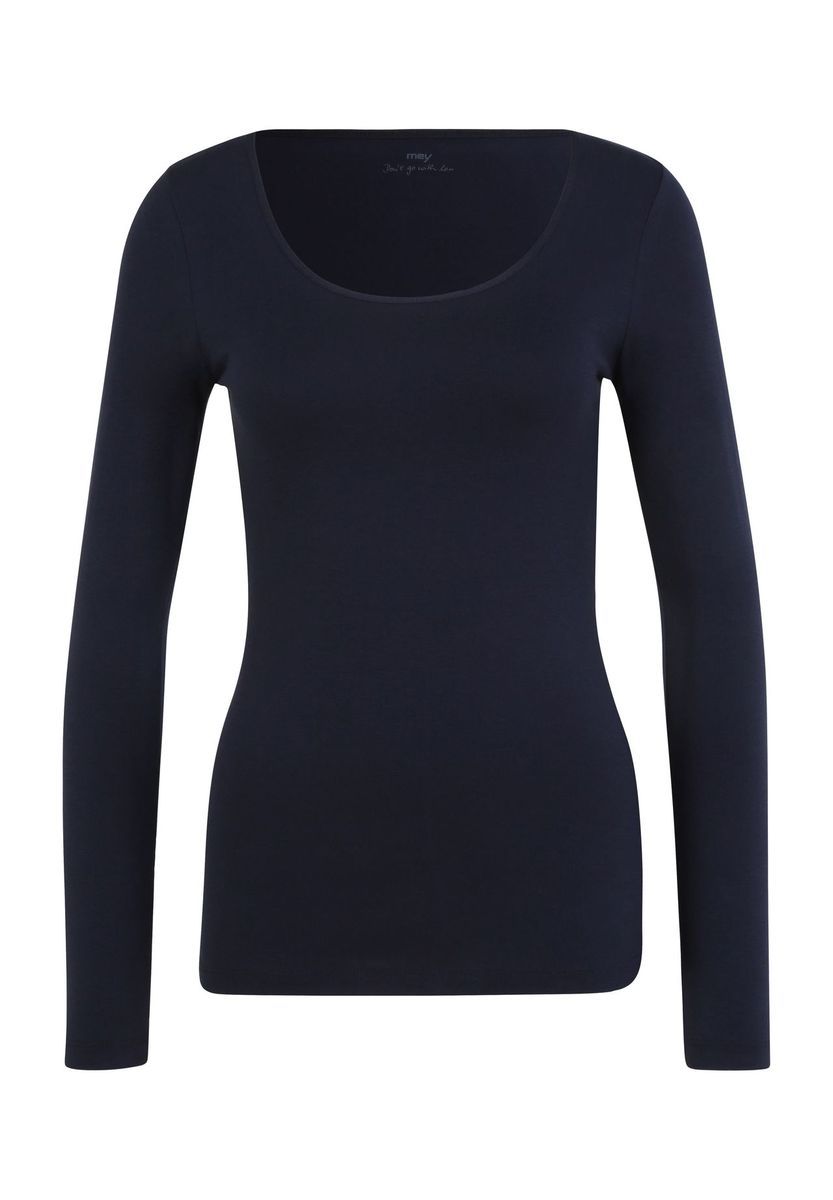 Essentielles Langarmshirt mit Rundhalsausschnitt