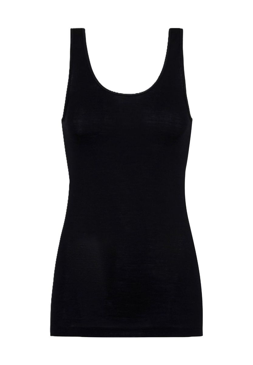 Nahtloses Wolle-Seide-Tanktop