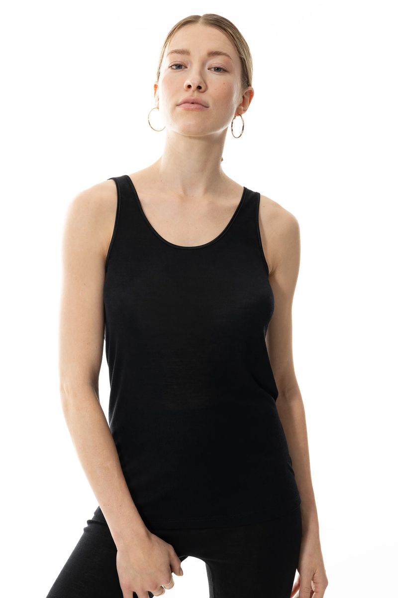 Nahtloses Wolle-Seide-Tanktop