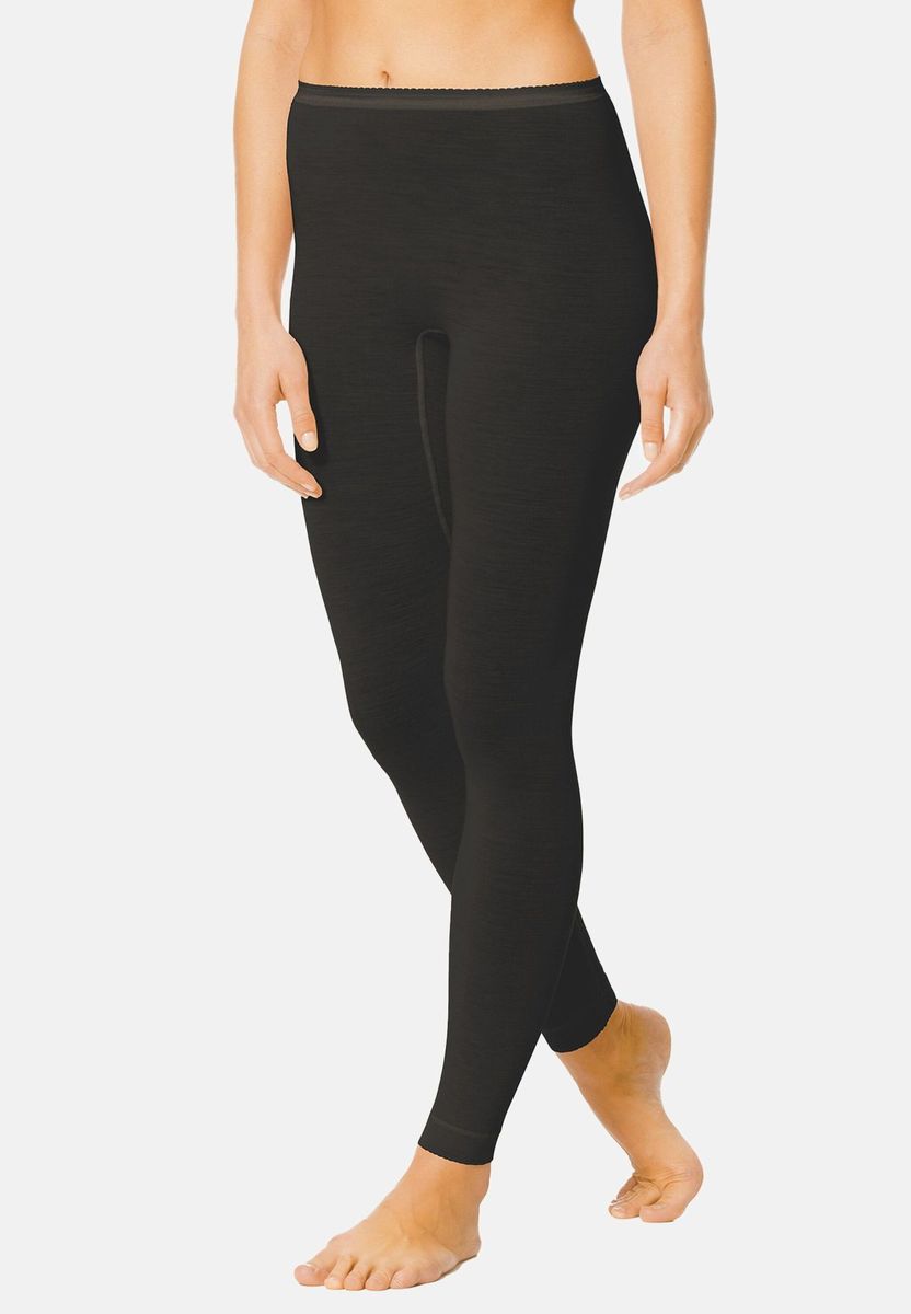 Premium Leggings aus Wolle-Seide-Mix