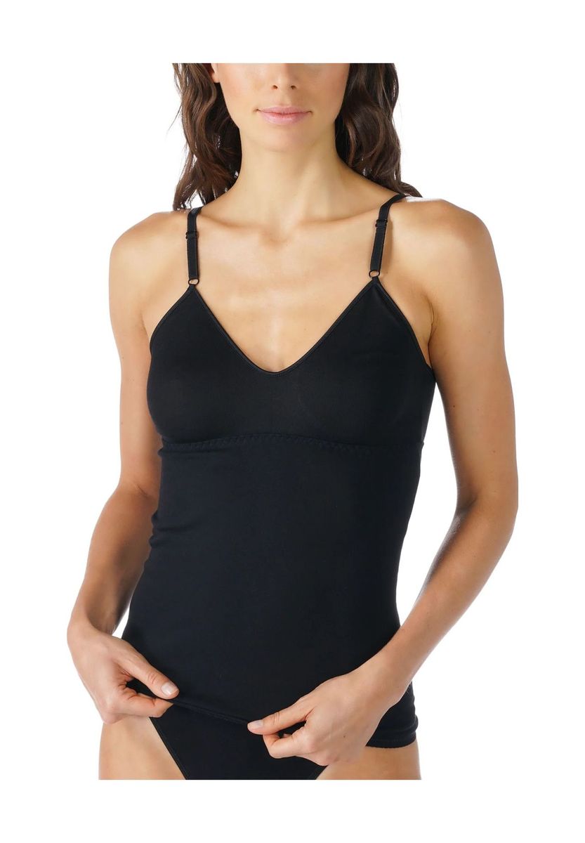 Feinripp-Camisole mit integrierten Cups