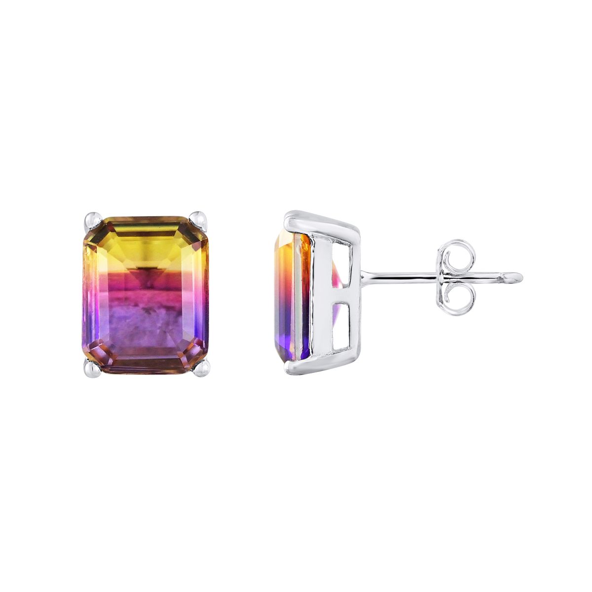 Elegante Ovale Halo-Ohrstecker