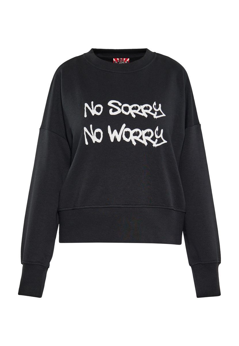 Übergroßes Sweatshirt mit Graffiti-Grafik