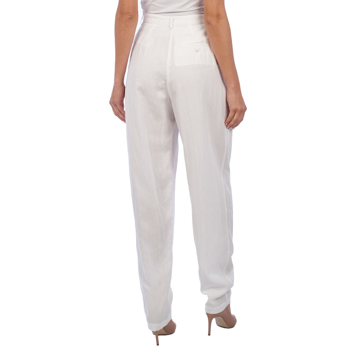 Elegante Bundfaltenhose mit geradem Bein