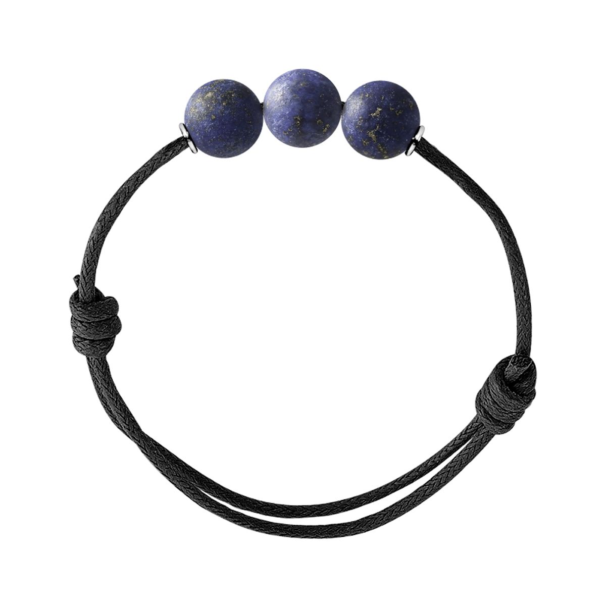 Verstellbares Kordelarmband mit Aventurin-Perlen