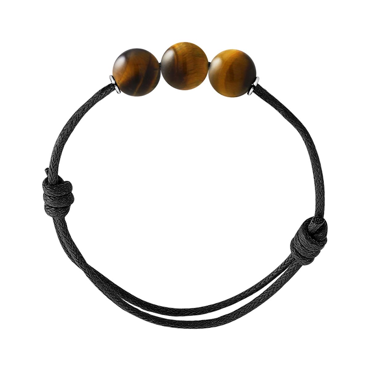 Verstellbares Kordelarmband mit Aventurin-Perlen