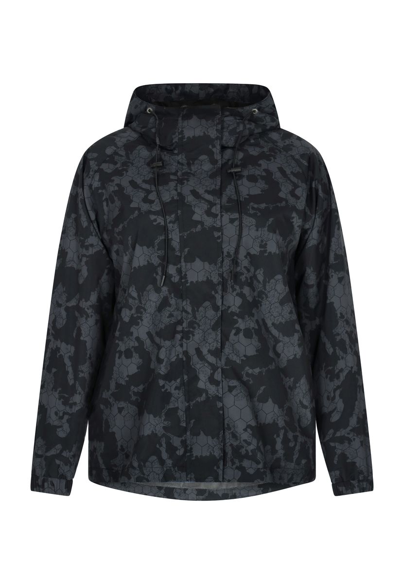 Übergroßer Anorak mit Camouflage-Muster