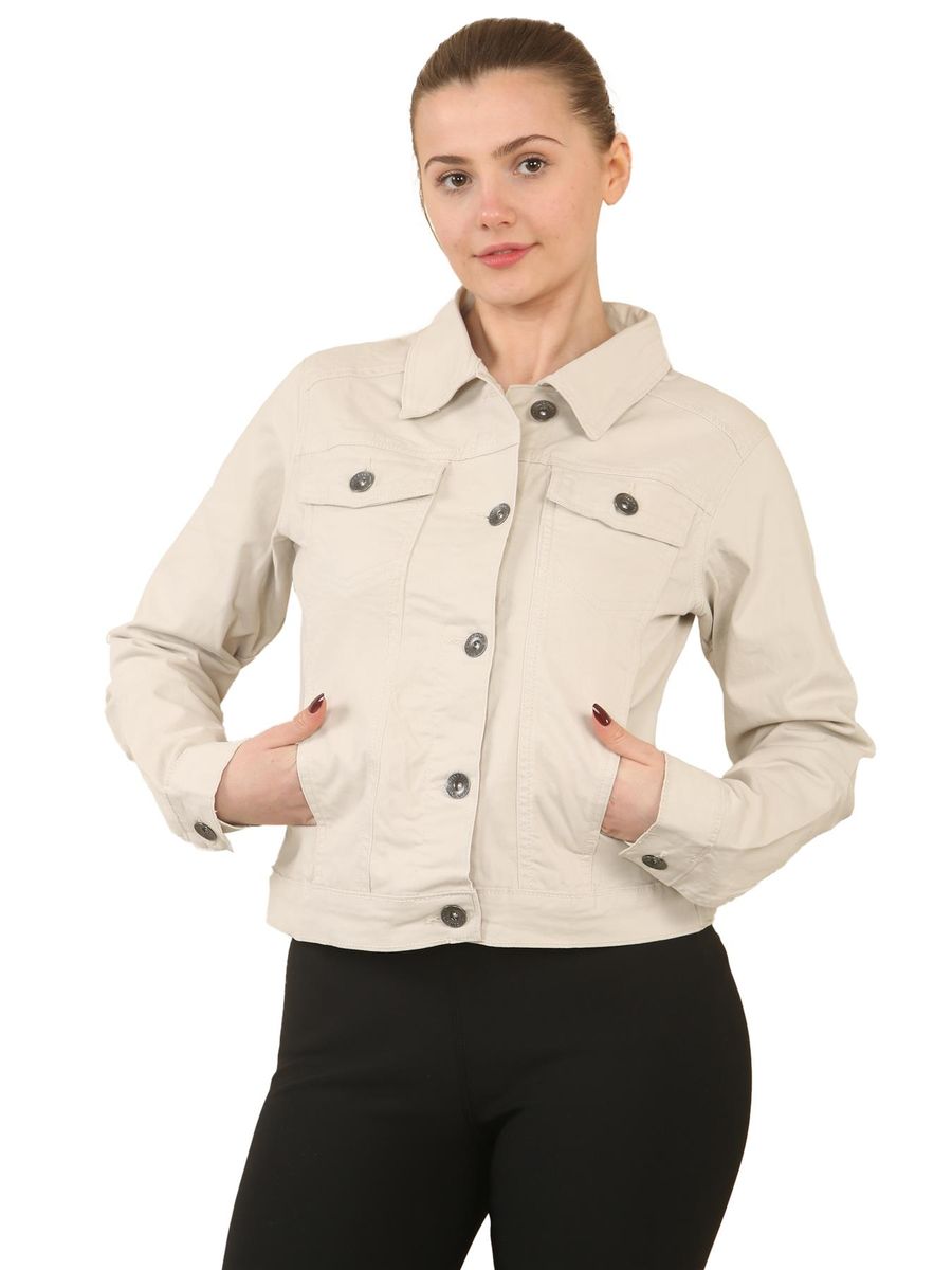 Klassische Stretch-Denim-Jacke