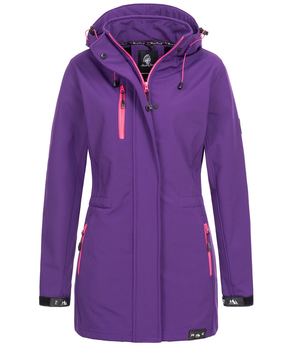 Asymmetrische Softshelljacke mit Kapuze