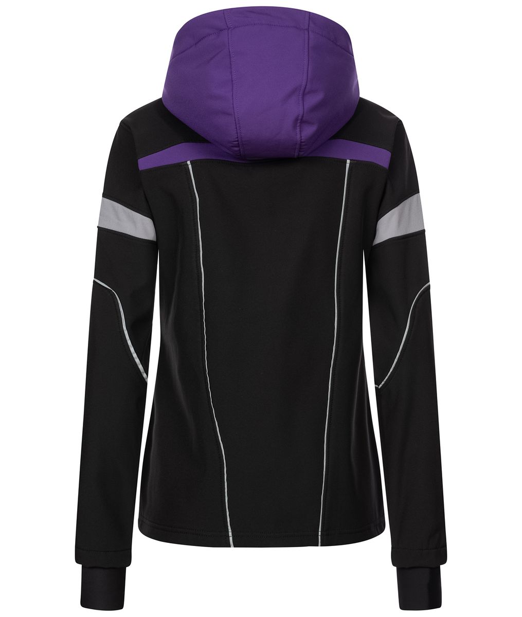 Asymmetrische Softshelljacke mit Kapuze