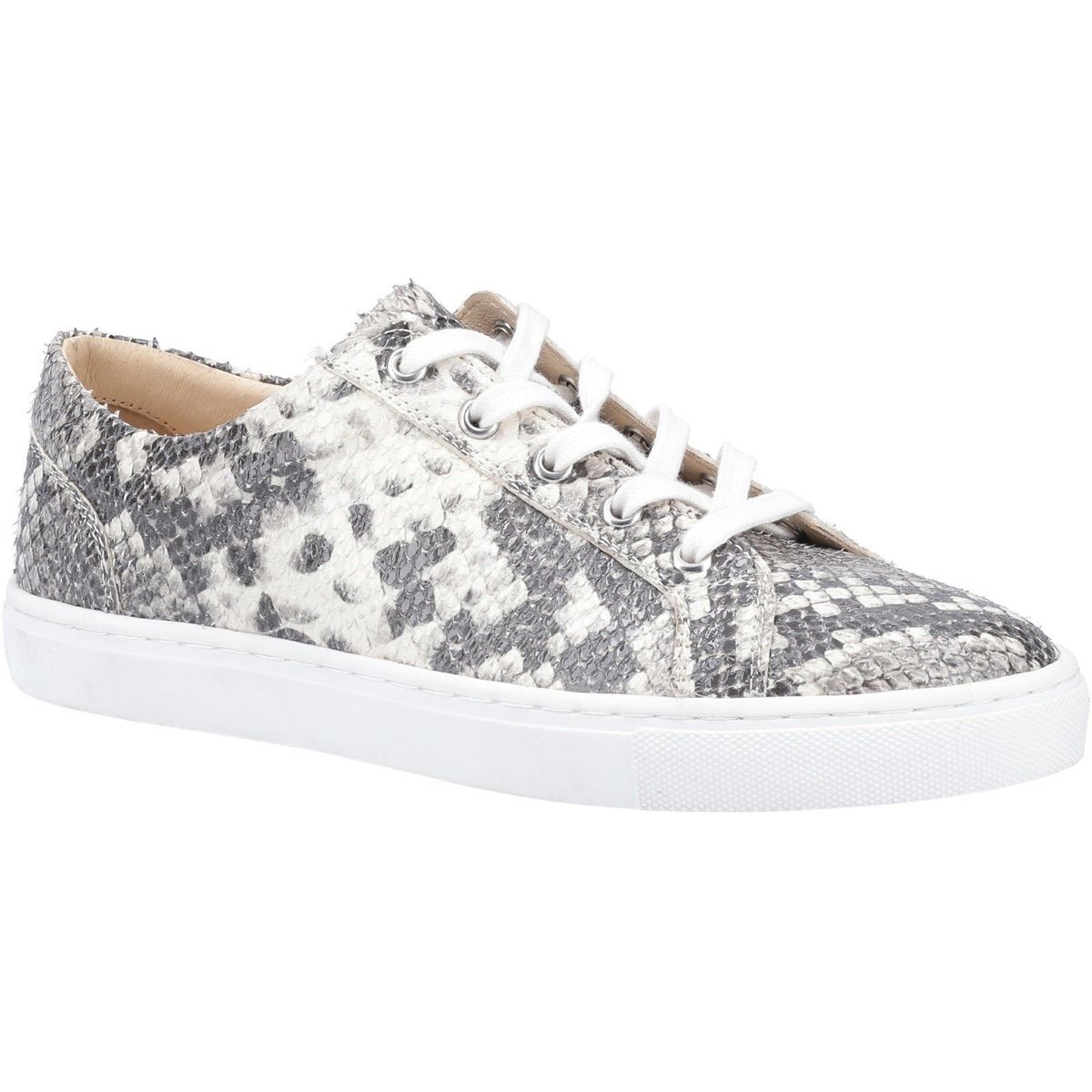Leder-Sneaker mit Python-Print