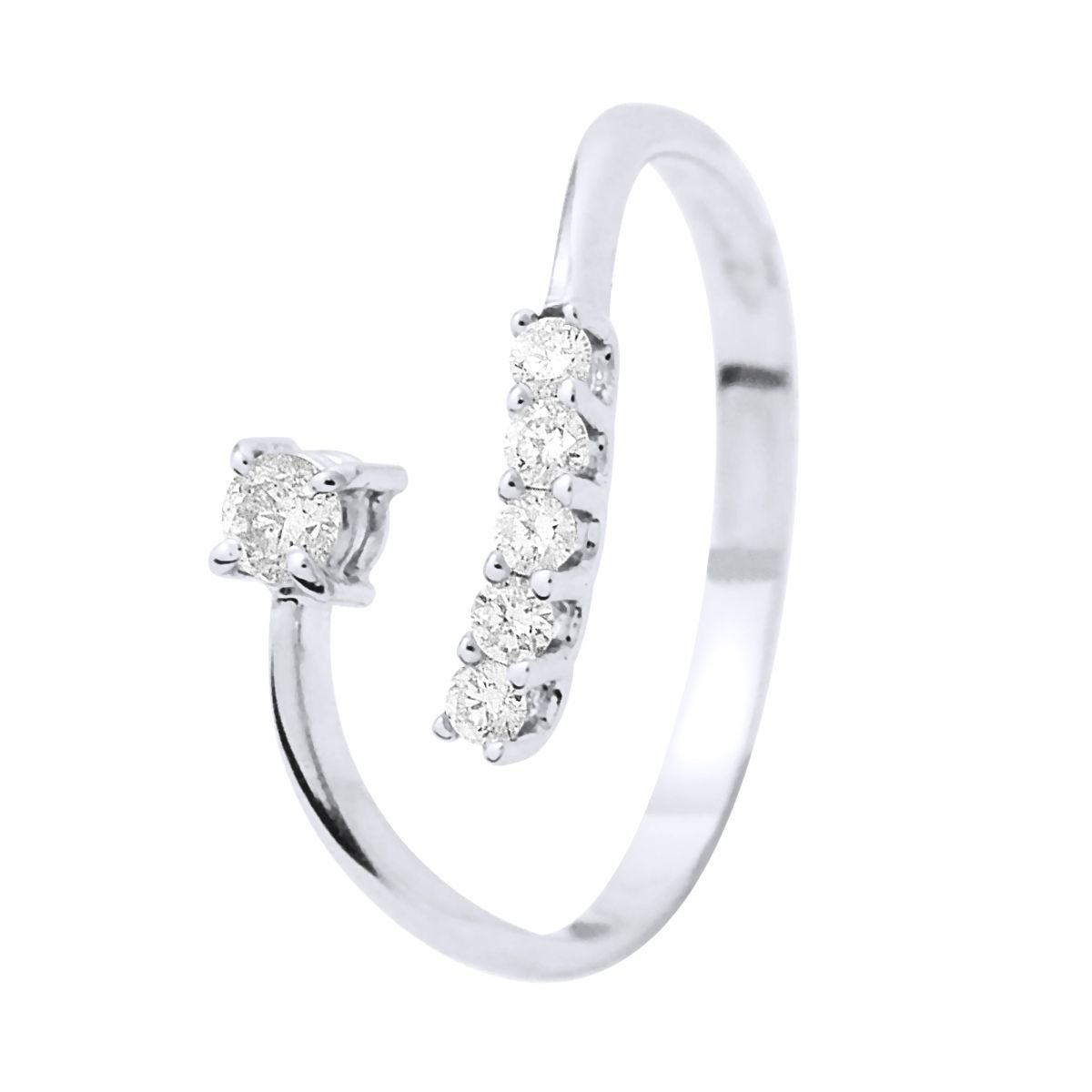 Offener Diamantring im Bypass-Design