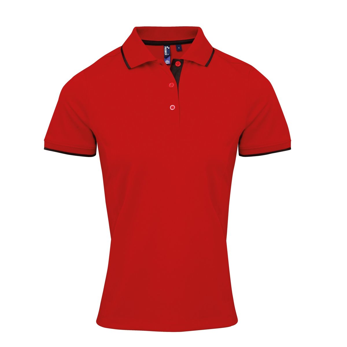 Tailliertes Poloshirt mit Kontrastdetails