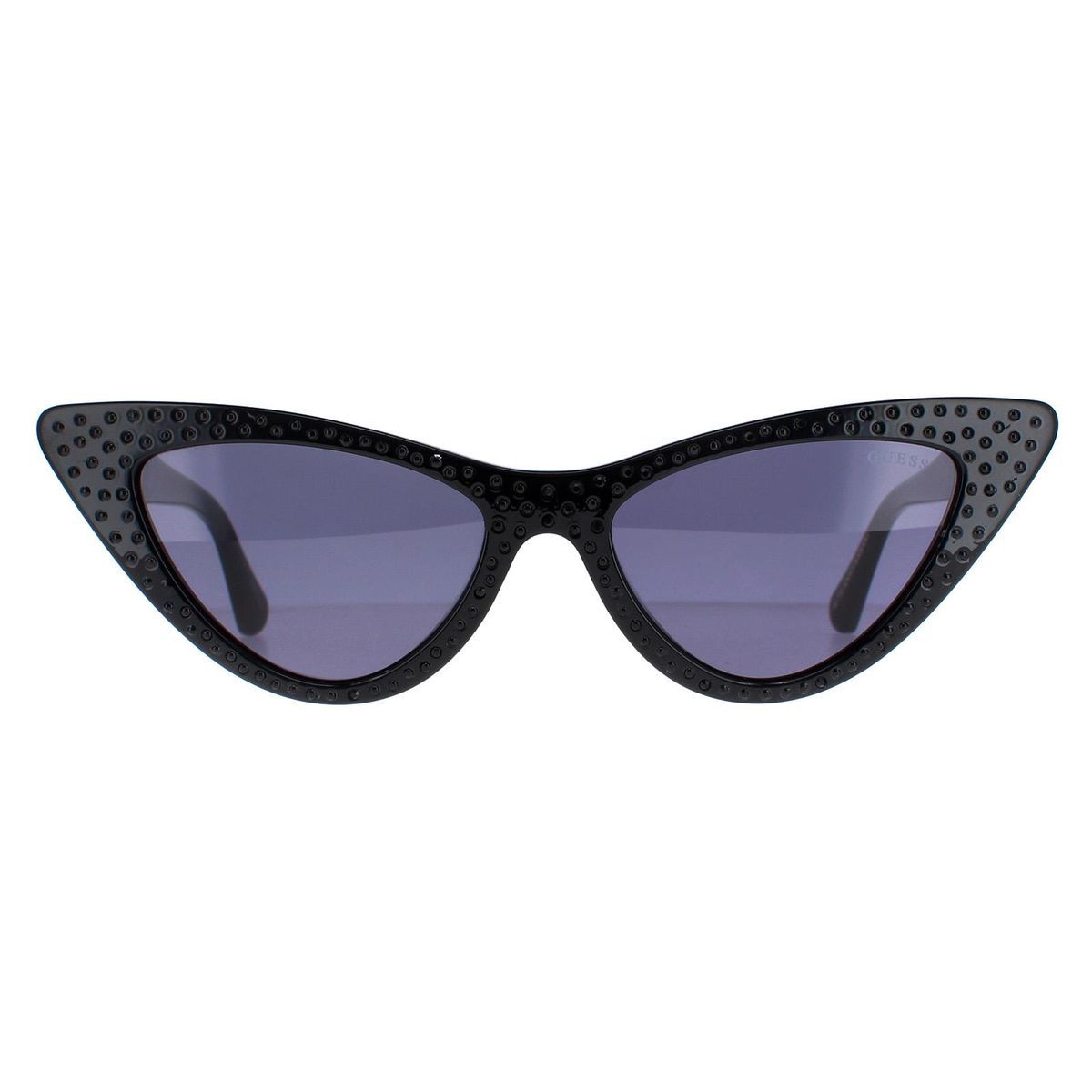 Besetzte Cat-Eye-Sonnenbrille aus Azetat