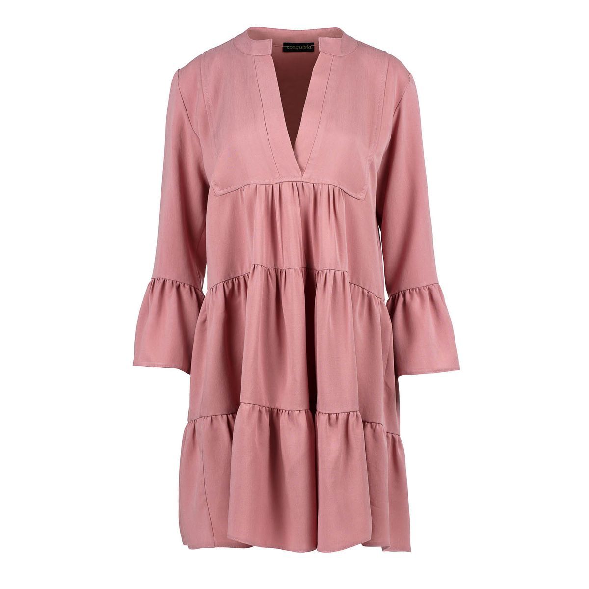 Gestuftes A-Linien-Kleid aus Tencel